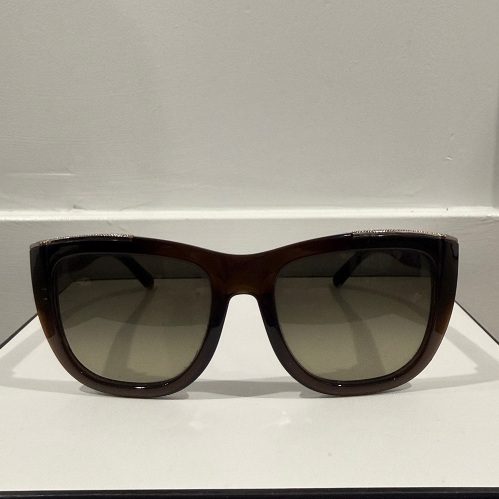 Chloe Brown Sunglasses with Accents
